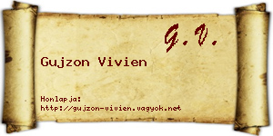 Gujzon Vivien névjegykártya